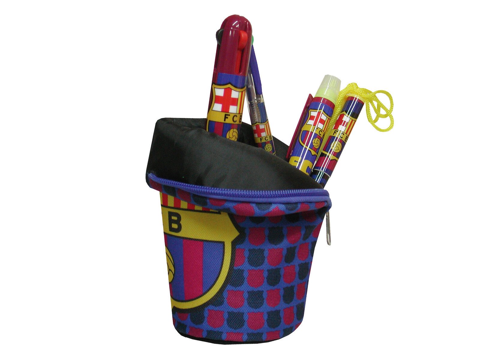 FC Barcelona Federmäppchen - Stand-Federmäppchen Etui und Stiftehalter in einem, (1-tlg)