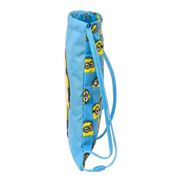 Minions Rucksack Minions Rucksacktasche mit Bänderntatic Blau 26 x 34 x 1 cm