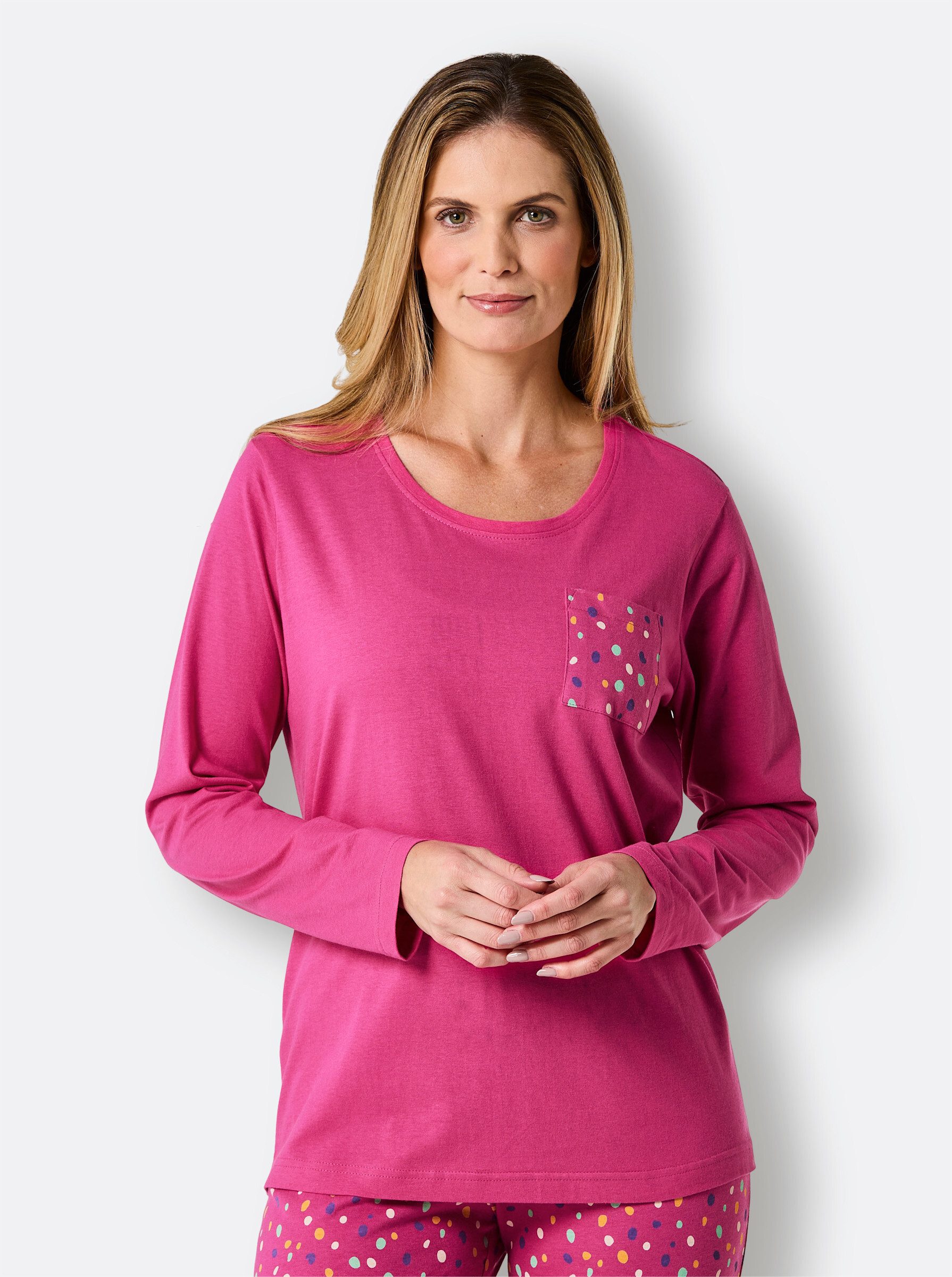 wäschepur Langarmshirt "Schlafanzug-Shirt" 1 Stk. tlg. günstig online kaufen