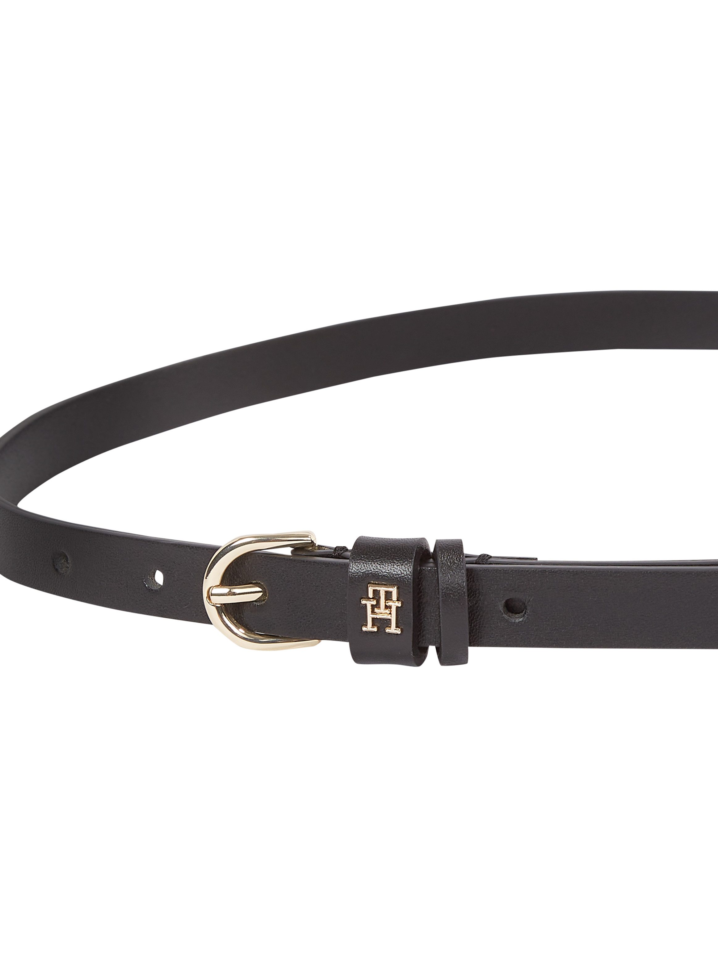 Tommy Hilfiger Ledergürtel ESSENTIAL EFFORTLESS 1.5 Ovale Einfachdornschließe, Logoemblem