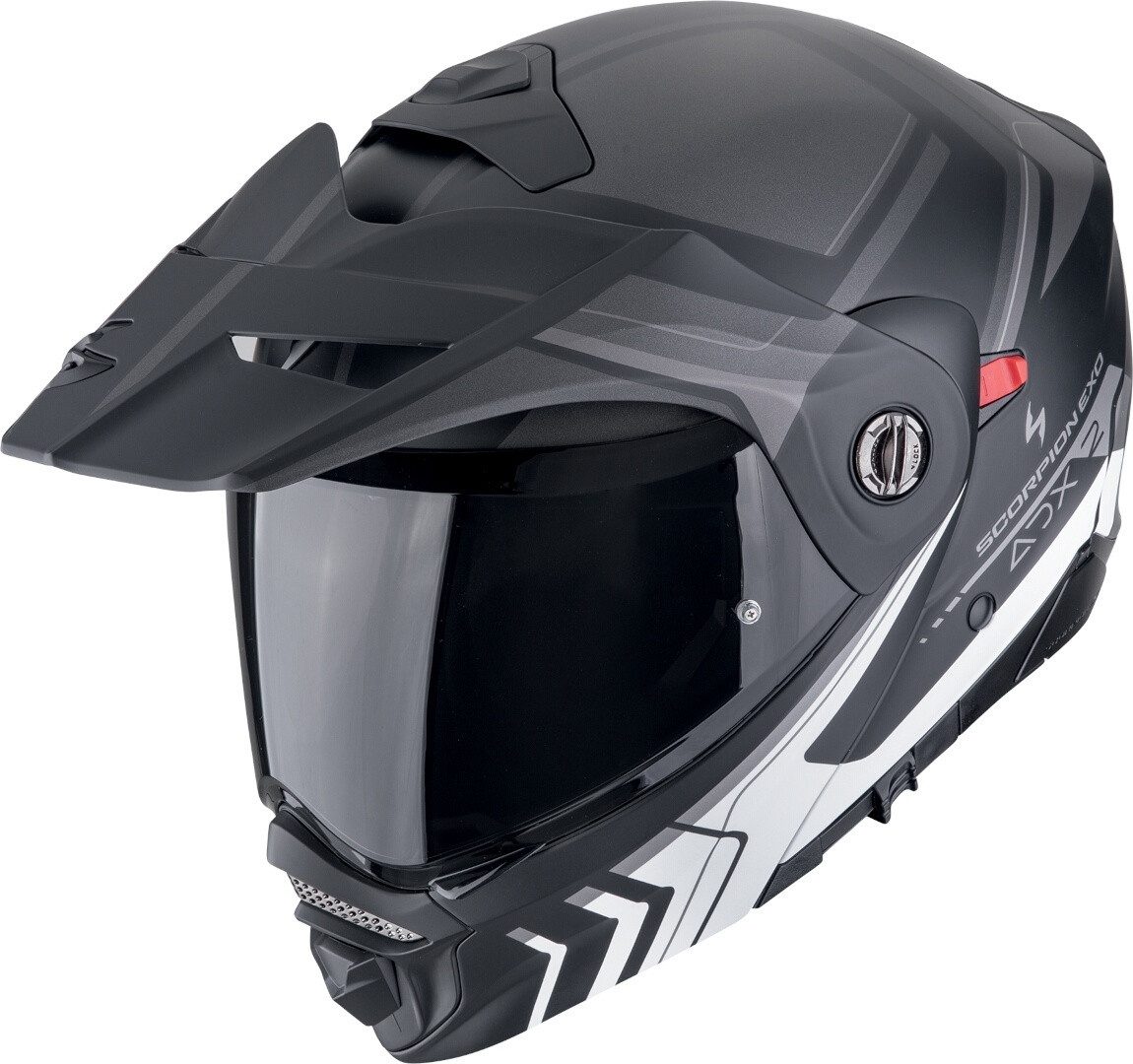 Scorpion Exo Motorradhelm ADX-2 Lewis Klapphelm, vorbereitet für Kommunikationssystem,Notfallsystem-Polsterung (EQ