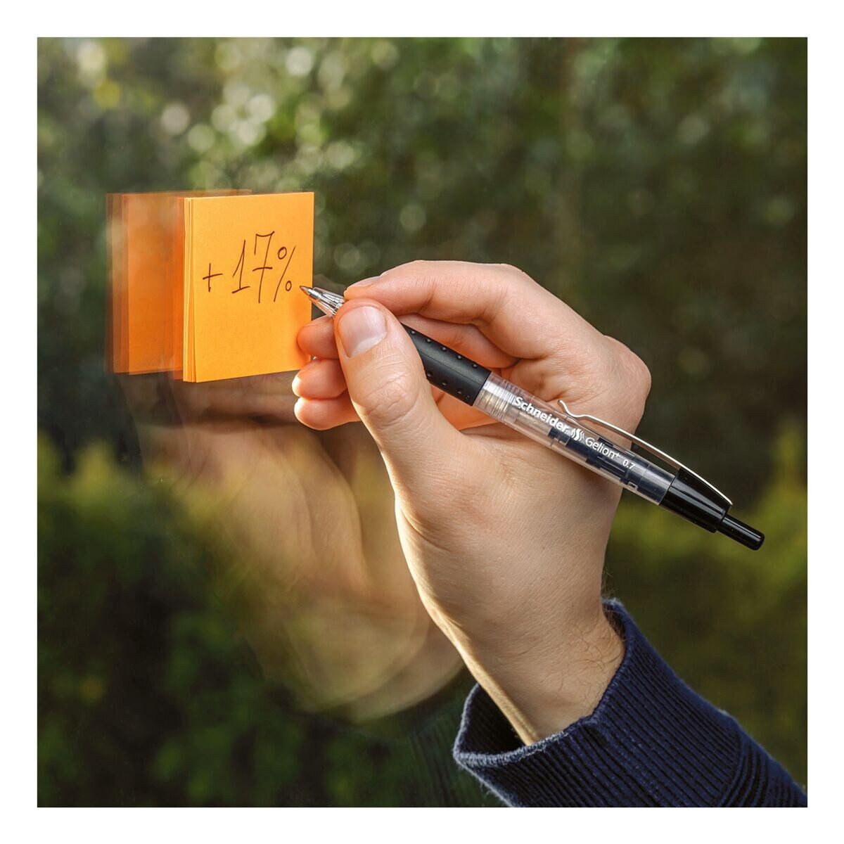 Schneider Gelschreiber Gelion +, mit Druckmechanik und schnelltrocknender Tinte