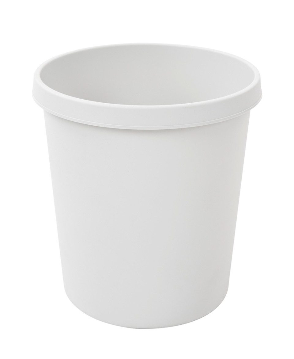 PROREGAL® Papierkorb Klassischer runder Kunststoff Papierkorb, 18L, HxBxT 32x31x31cm, Blau
