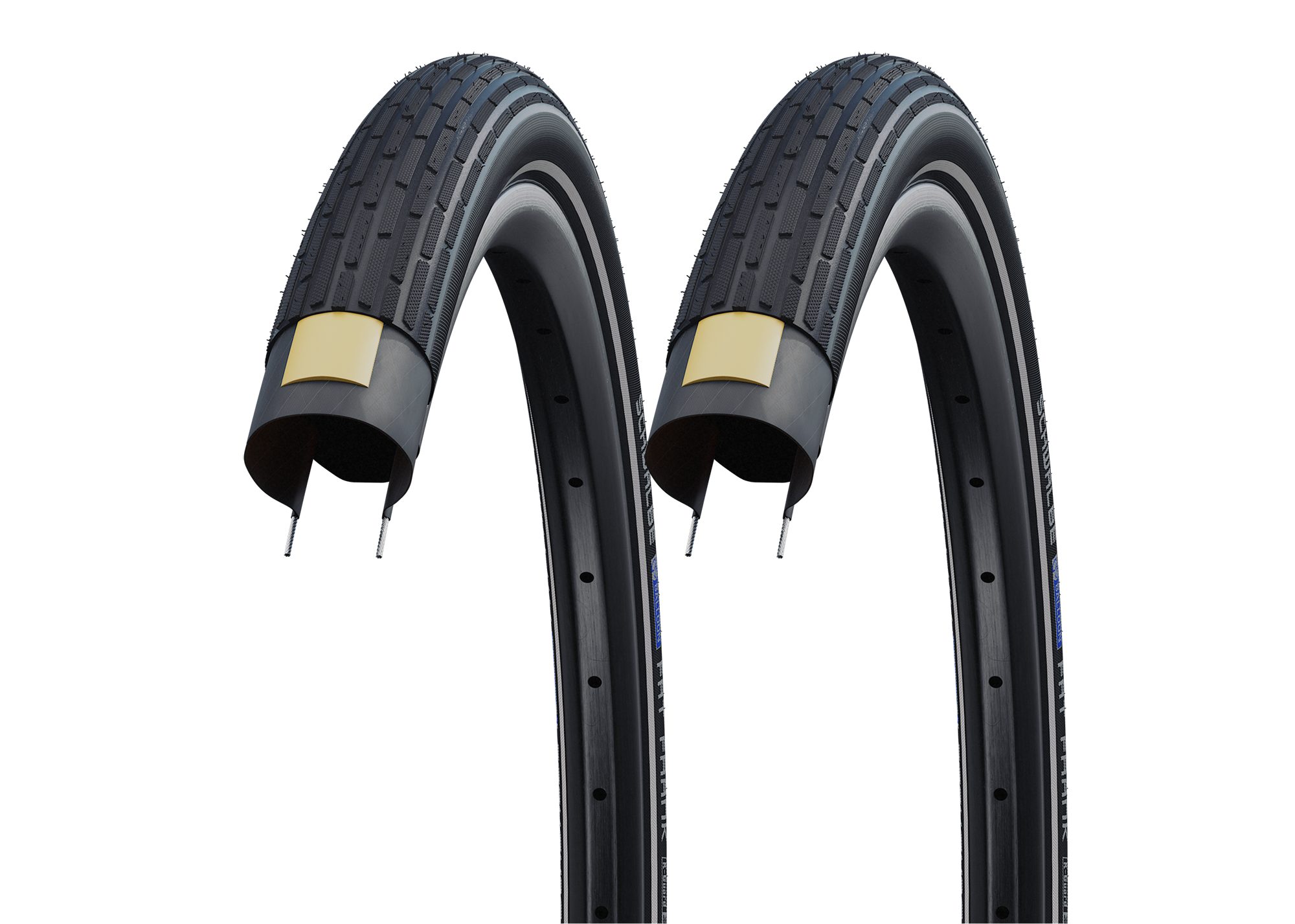 Schwalbe Fahrradreifen 2x Schwalbe Fat Frank 60-559 Drahtreifen K-Guard 26x2.35, (2-tlg), Drahtreifen