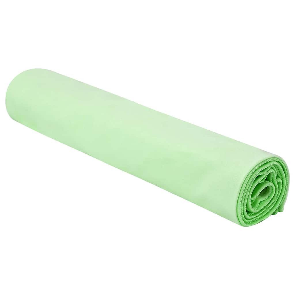 vidaXL Handtuch Sporthandtücher 2 stk. Grün 140 x 70 cm, Polyester und Polyamid (2-St)