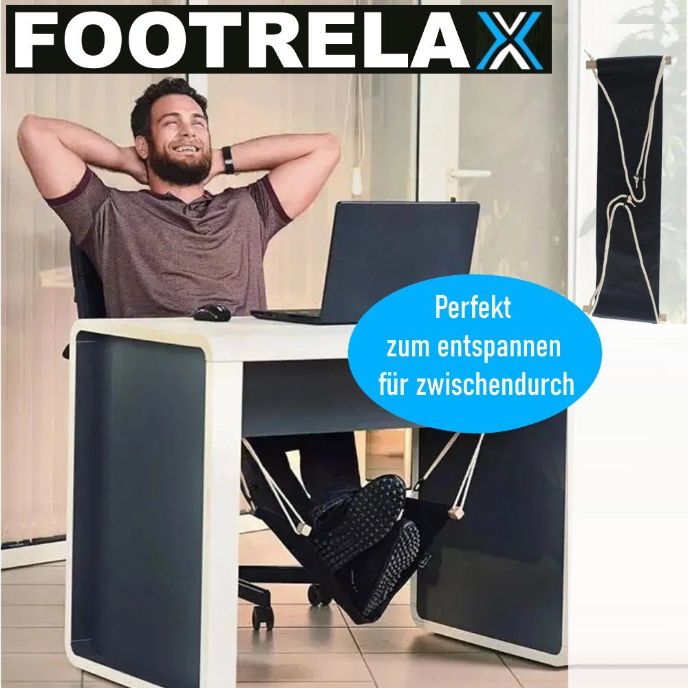 Fuß-Hängematte Hängematte Ablage Premium FOOTRELAX Tragbare Mini Reise Hängematte Schreibtisch, Tisch Fußstütze MAVURA Büro