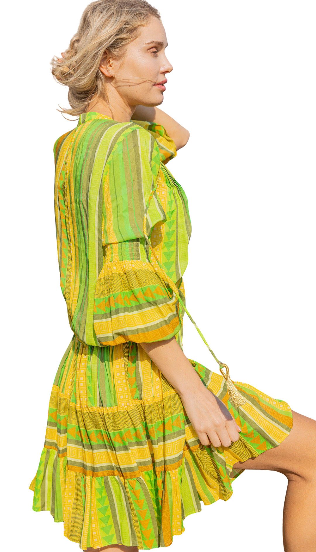 Charis Moda Tunikakleid Sommerkleid im frischen mediterranen Look günstig online kaufen