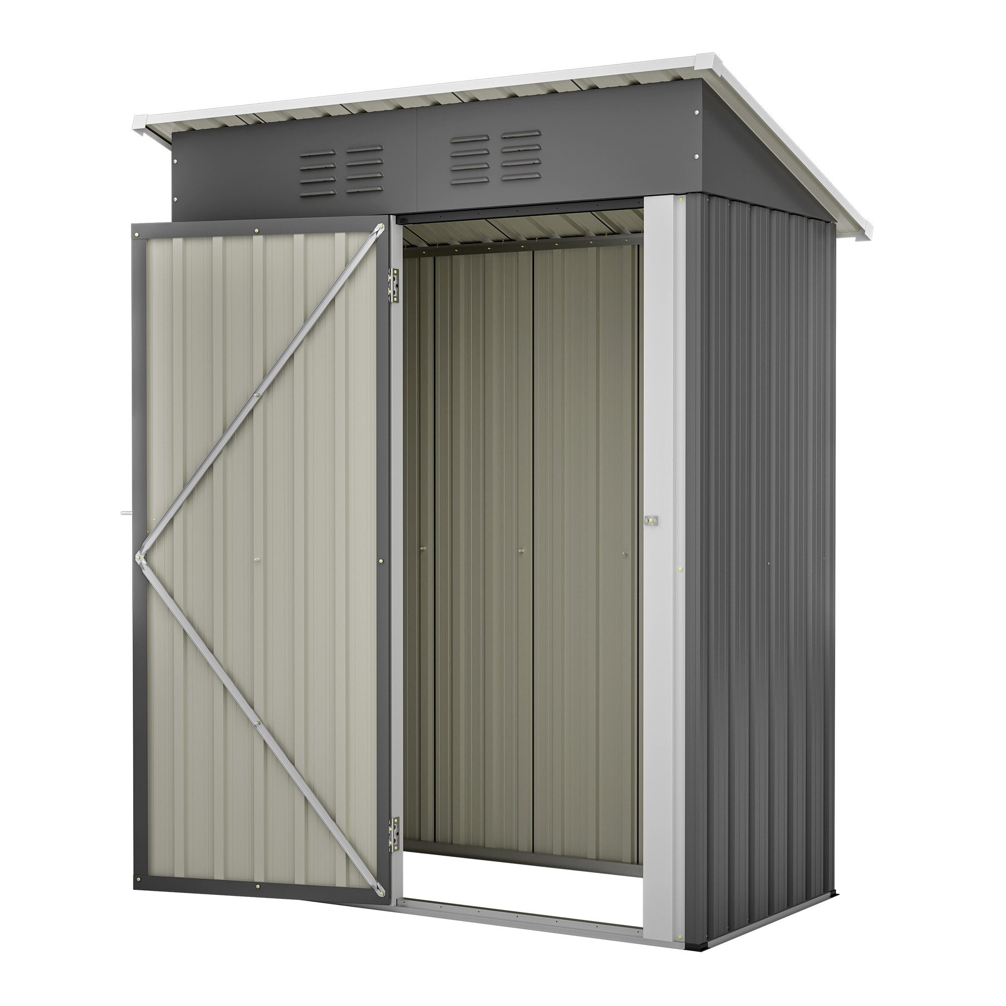 Thanaddo Gartenhaus Metall Gerätehaus Geräteschuppen Inkl. günstig online kaufen