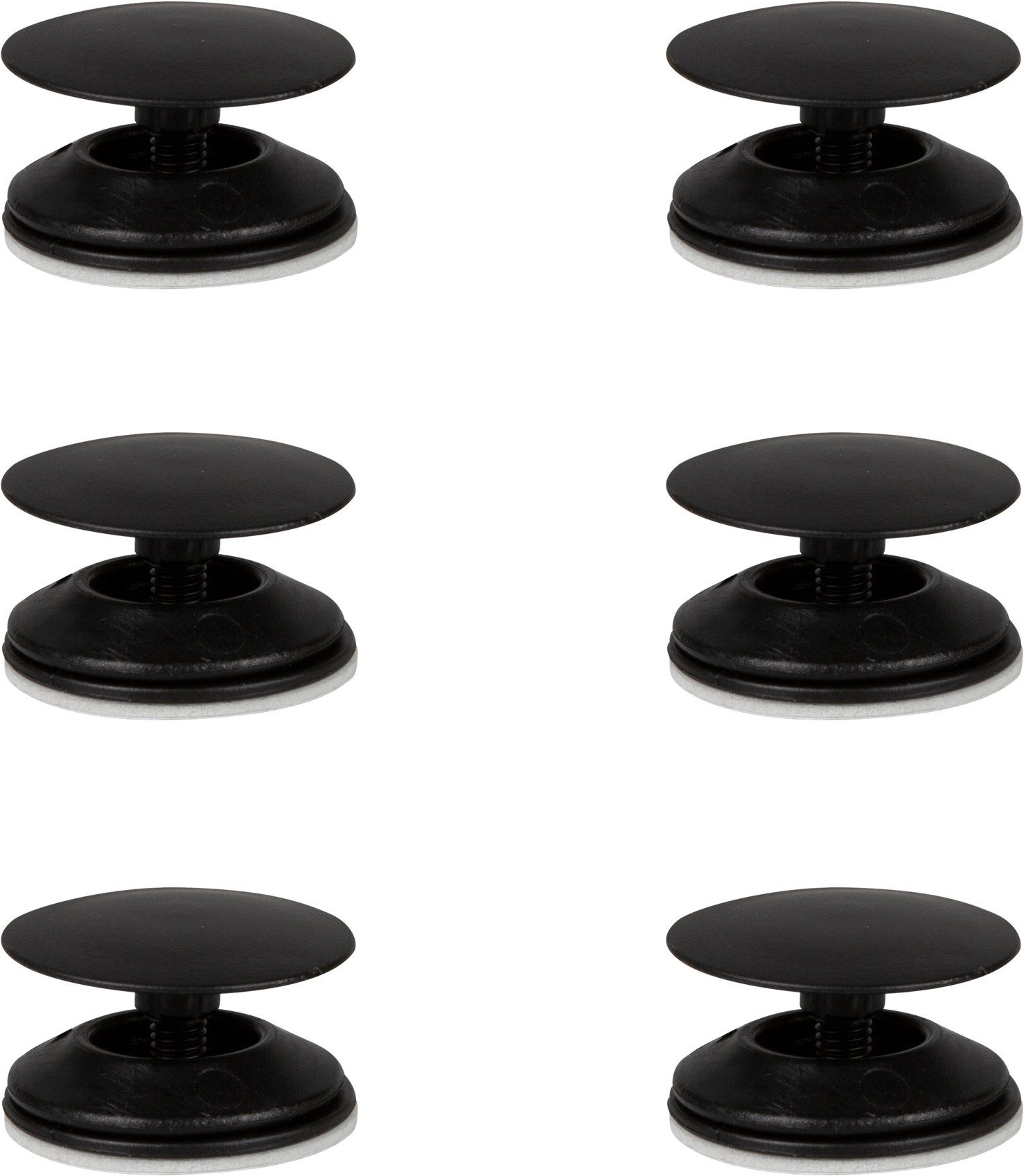 Windhager Zubehör-Set für Sonnenschutzgewebe COOL, Befestigungsclips mit Klebehaken, Anbringung des Sonnenschutzgewebe am Fensterflügel, anthrazit, 6 Stk.