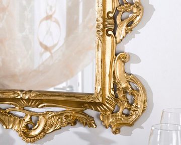 ASR Rahmendesign Barockspiegel Model Lichtenberg konturiert, perforiert (klassisch, Blattgold), Größe außen 82cm x 128cm x 6cm