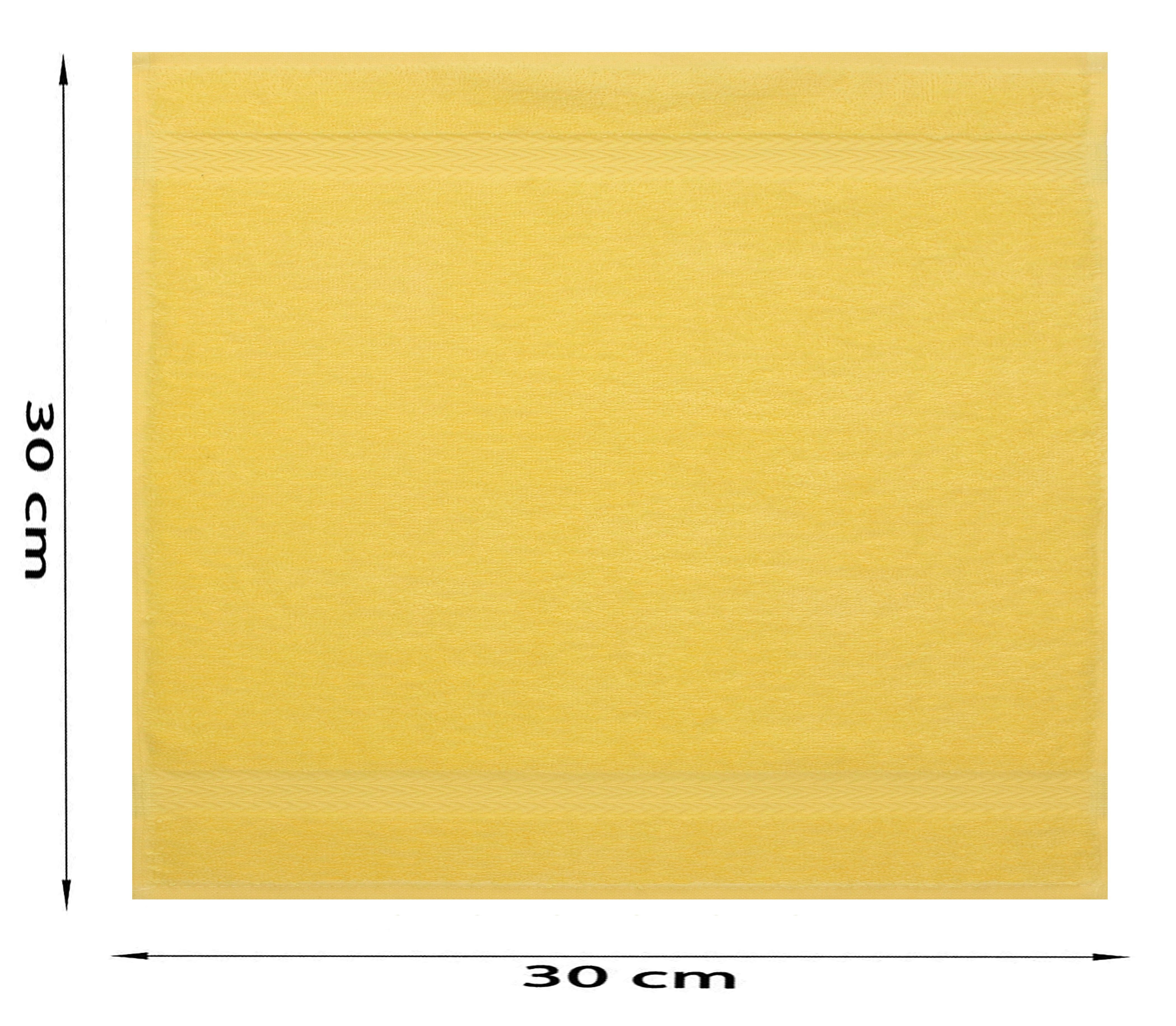 orange/gelb Seiftücher Betz 100% 10 cm Seiftuch Stück Premium Baumwolle30x30