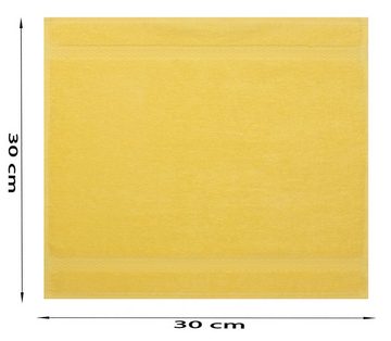 Betz Seiftuch 10 Stück Seiftücher Premium 100% Baumwolle30x30 cm orange/gelb