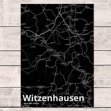 Mr. & Mrs. Panda Postkarte Witzenhausen - Geschenk, Geburtstagskarte, Städte, Ort, Dorf, Stadt