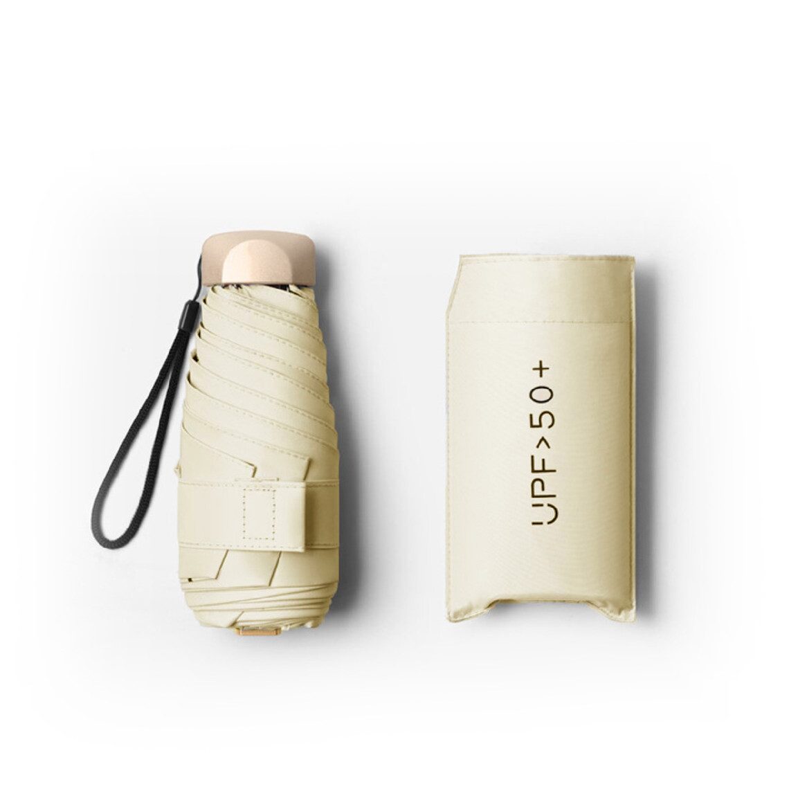 Coonoor Taschenregenschirm Mini ultra-leichter Falt-Regenschirm, tragbarer UV-Schutz-Sonnenschirm
