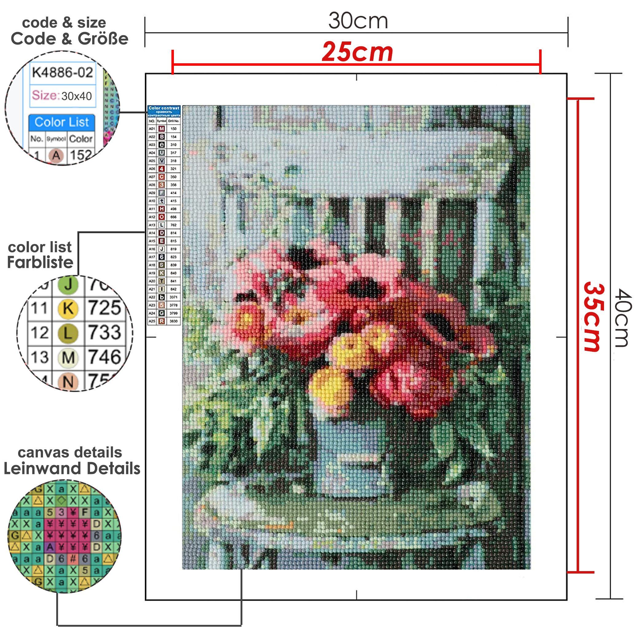 GOLDEN Kreativset GOLDEN Diamond Painting zubehör bilder DIY Malen 30 x 40c günstig online kaufen