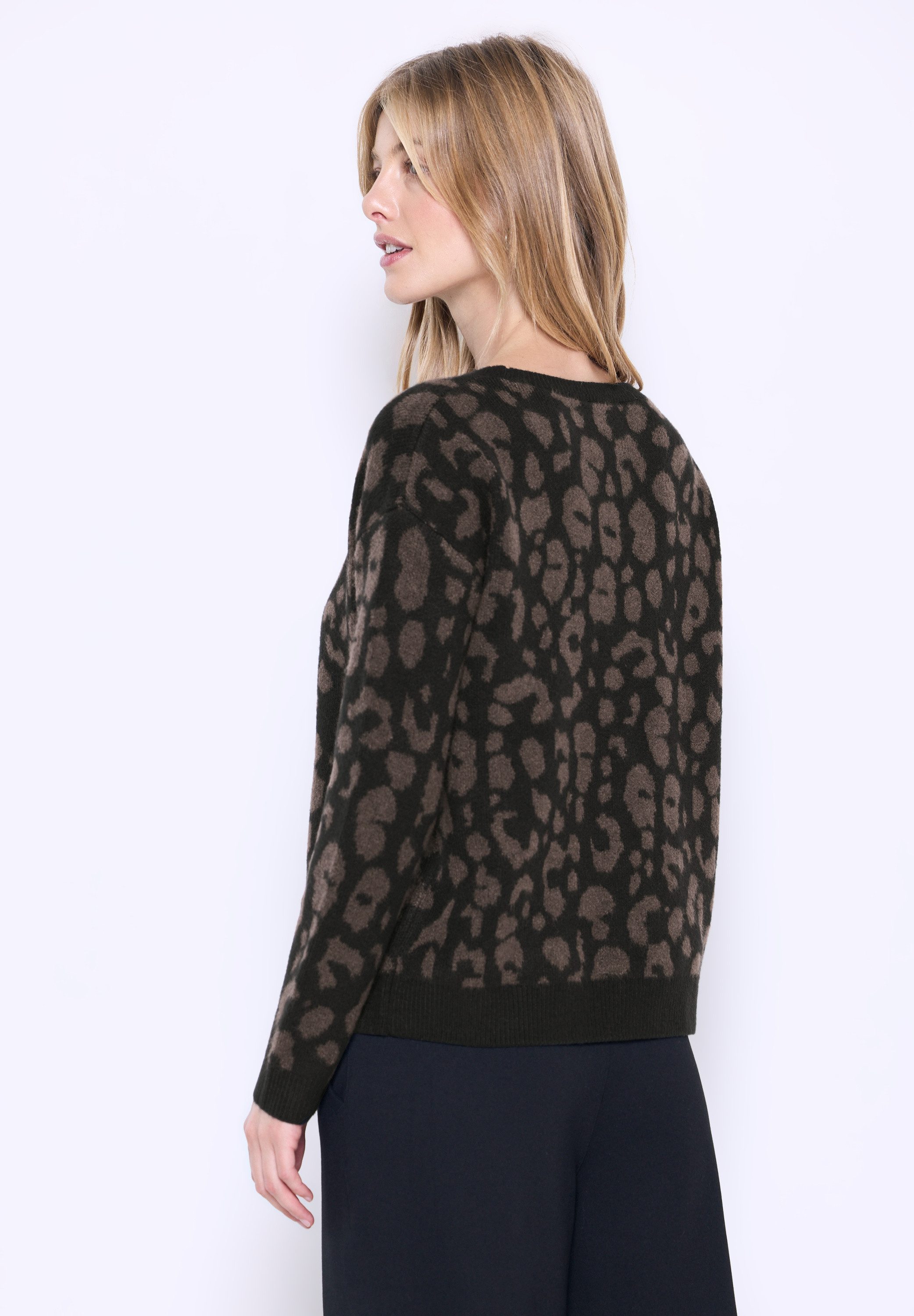 STREET ONE STUDIO Rundhalspullover aus softem Materialmix günstig online kaufen