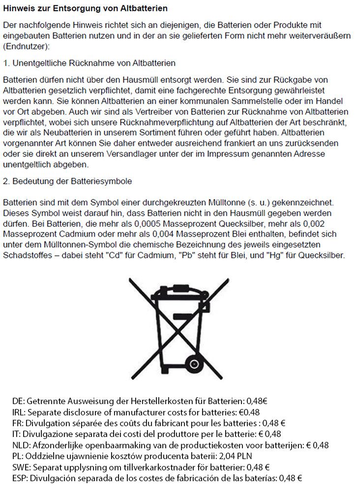 WALTER Akku-Laubsauger 40V Akku Laubbläser Laubsauger inkl 2 Akkus