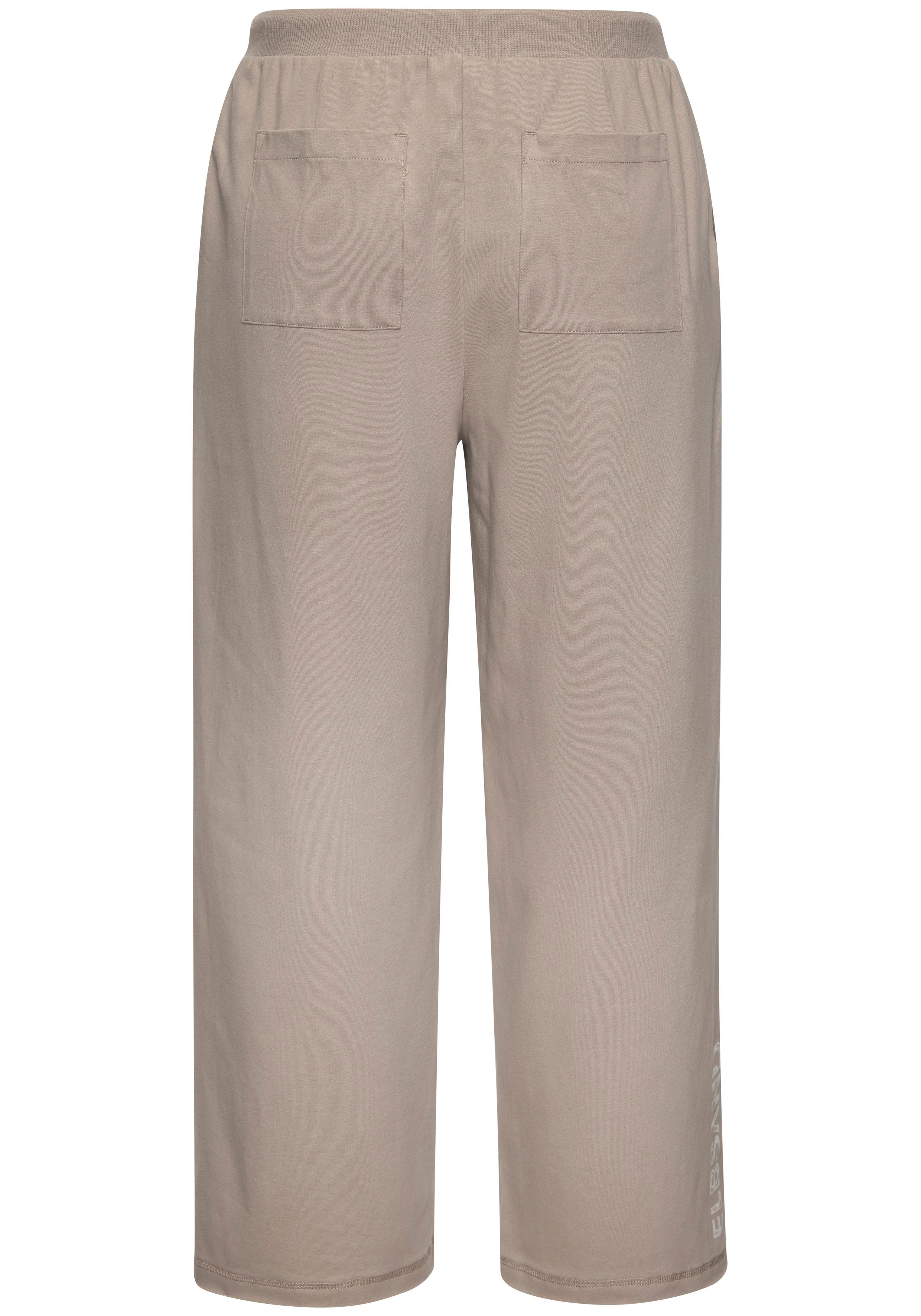 Elbsand 7/8-Hose Sanna aus Sweatware mit weitem Bein, verkürzte Sweathose, casual – Bild 4 von 5