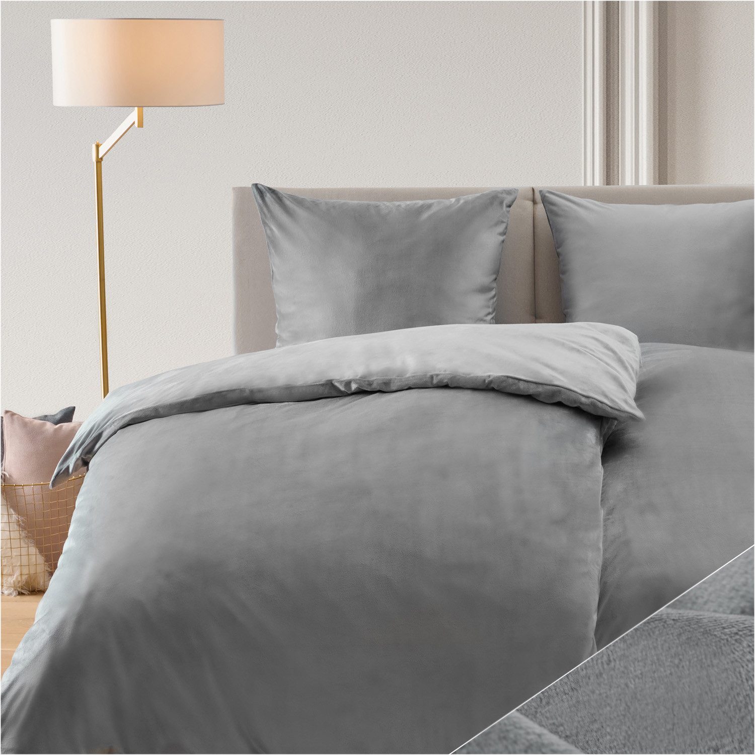 Blumtal Постельное белье Cashmere-Touch Plüsch, warme Winterbettwäsche + Kopfkissenbezug