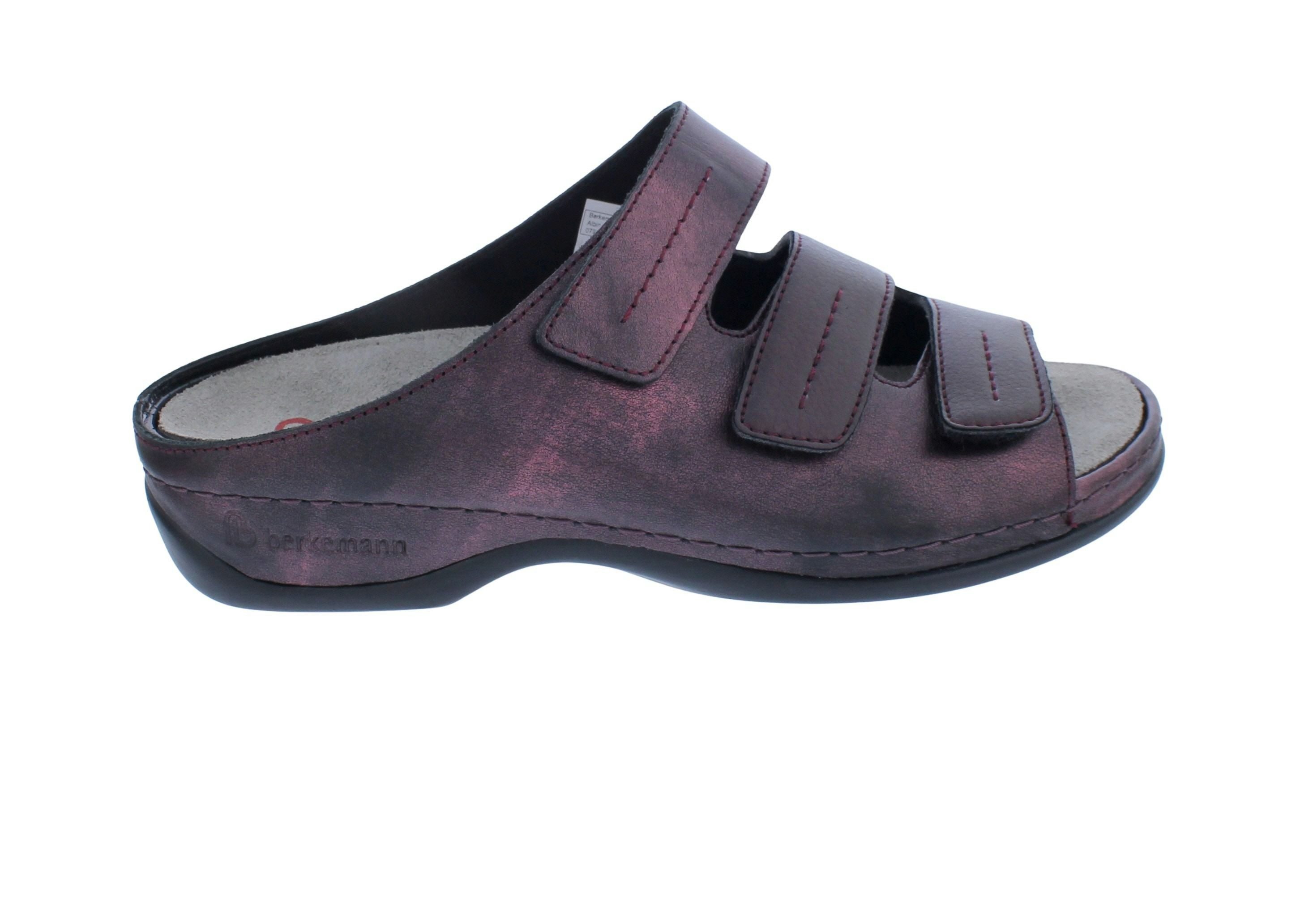 BERKEMANN Berkemann Pantolette Andrea 1013-214, Glattleder mit Stretch, Rubin - Pantolette