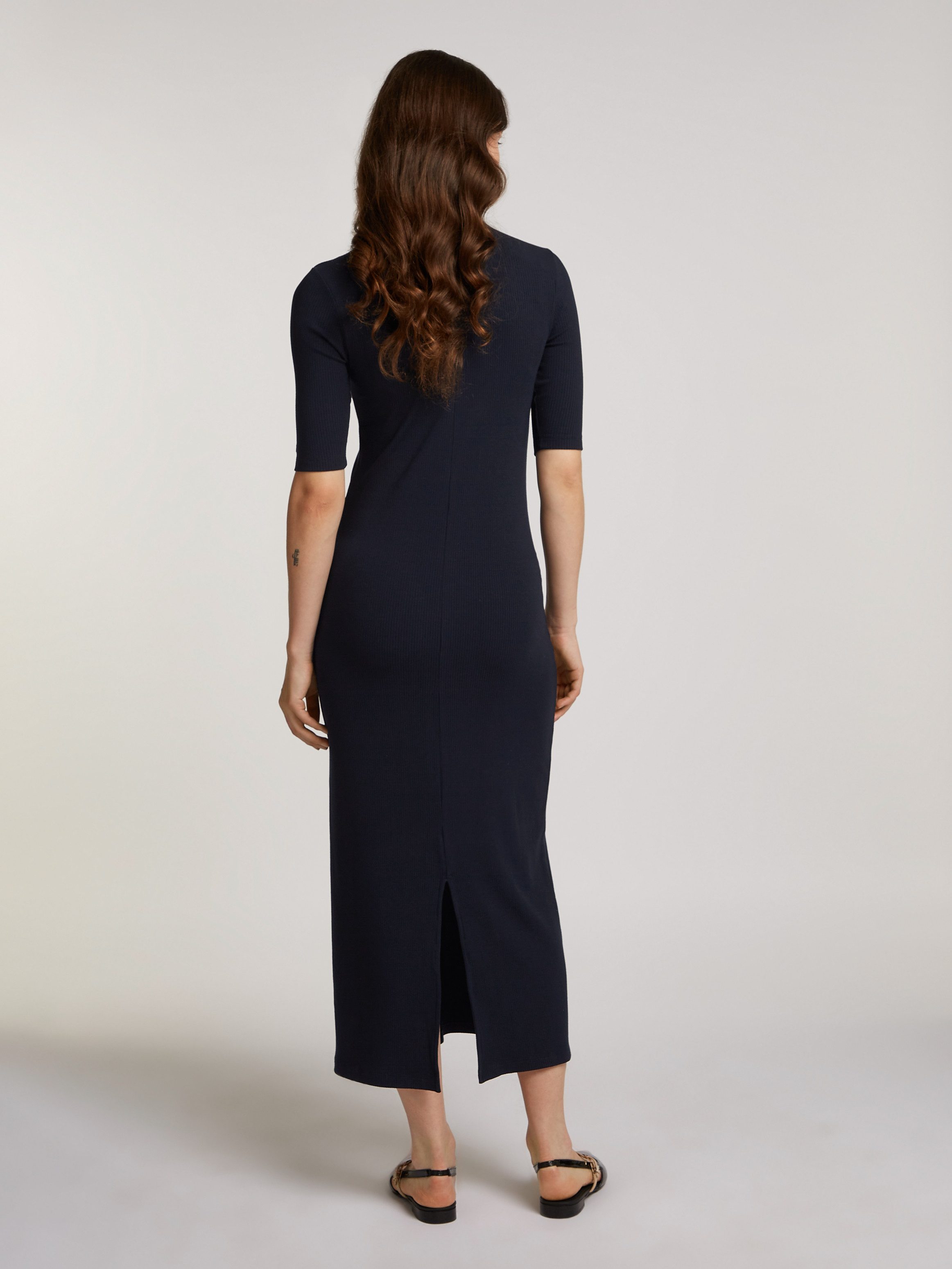 Tommy Hilfiger Midikleid SLIM 5X2 RIB günstig online kaufen