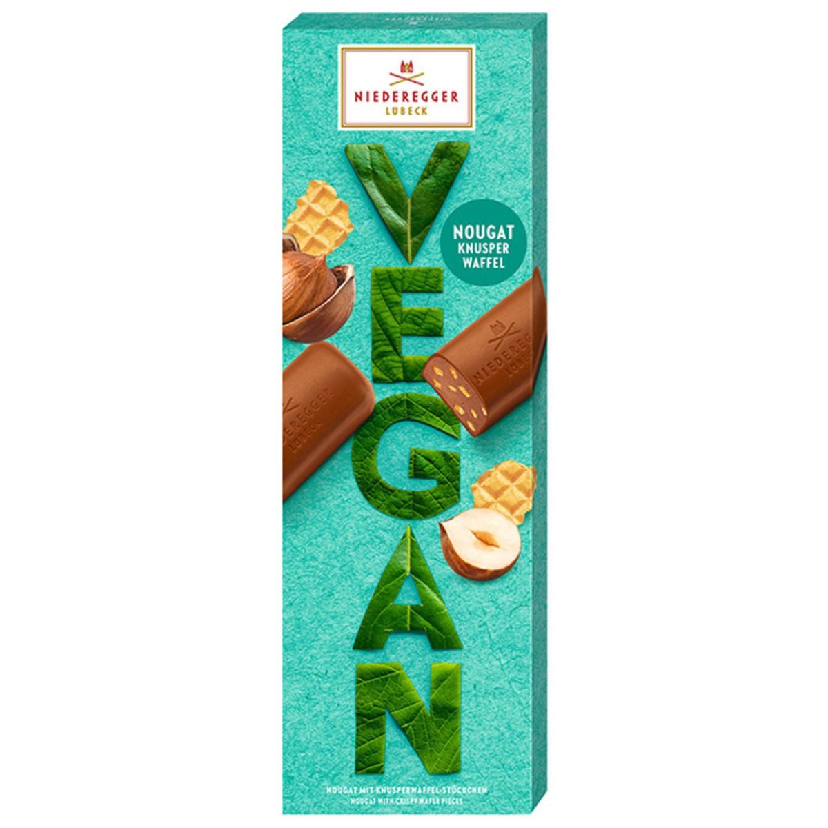 Niederegger Süßigkeit Niederegger Nougat Knusperwaffel, 100 g, Vegan