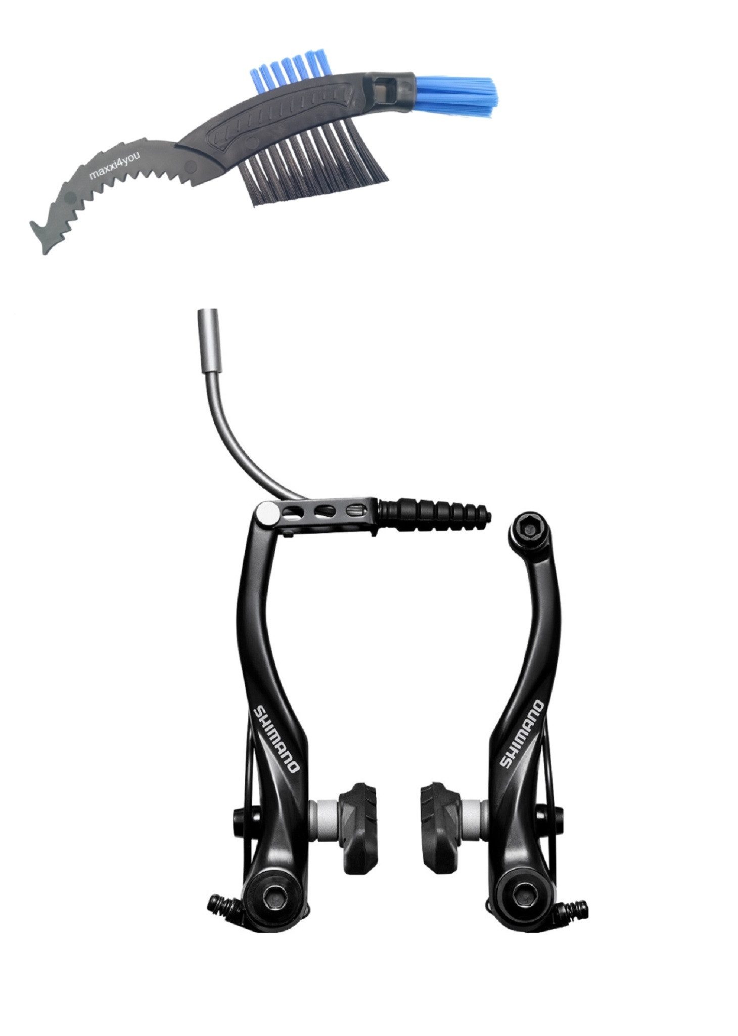 maxxi4you V-Brake Shimano Alivio BR-T4000 V-Brake (Vorder/Hinterrad) Schwarz inkl. KB