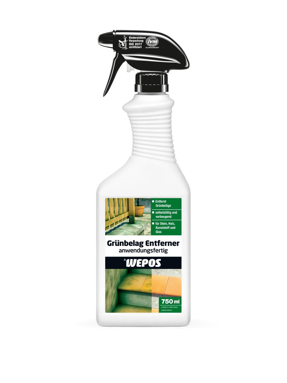 Wepos Grünbelagentferner 750 ml Grünbelagentferner