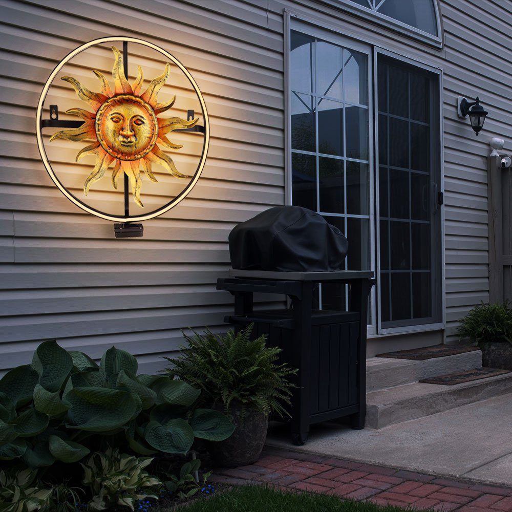 Gartenleuchte, Solarleuchte Wanddeko Solarlampe Sonne Garten