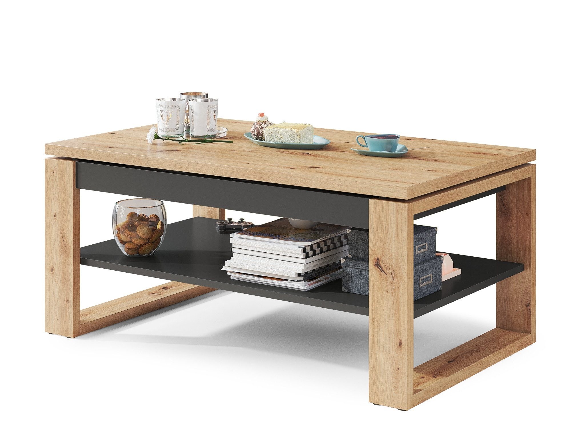 designimpex Couchtisch Design Multifunktionstisch Nuo Arbeitstisch günstig online kaufen