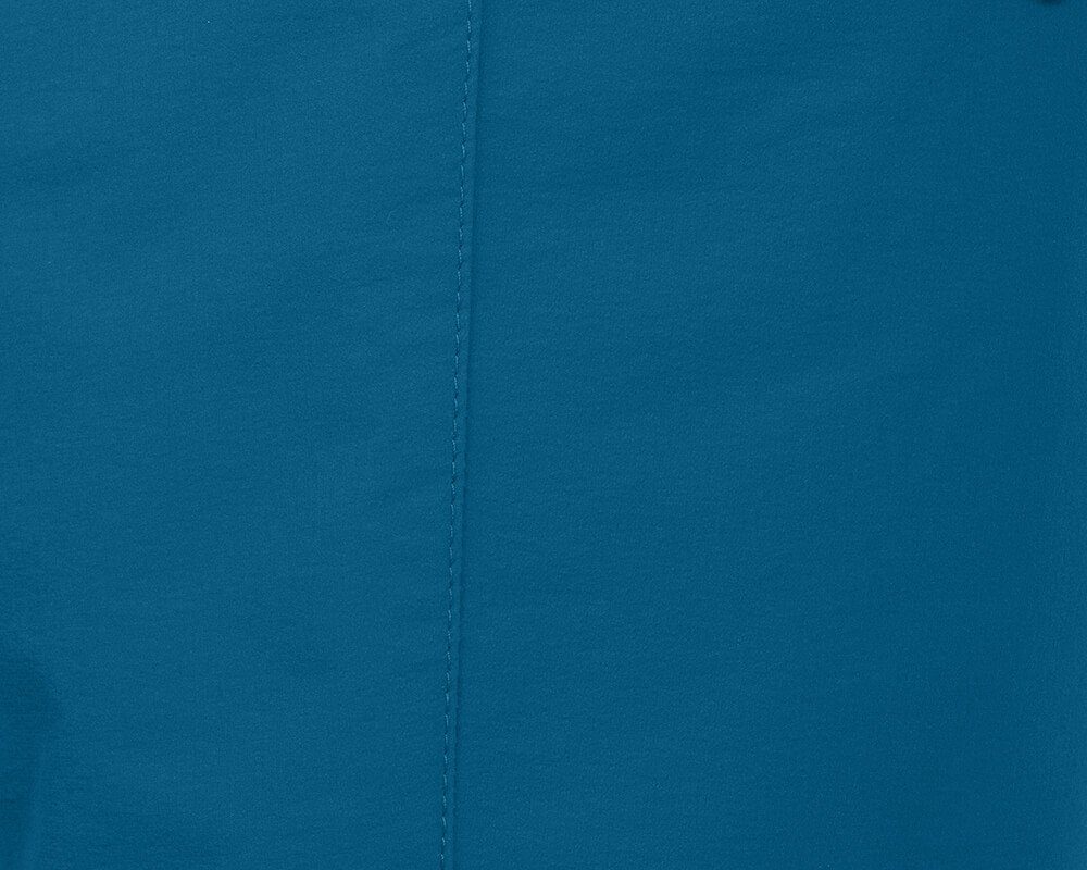 Bergson Outdoorhose VIDAA COMFORT Damen 3/4 Saphir leicht, Capri strpazierfähig, Wanderhose, (slim) Normalgrößen, blau