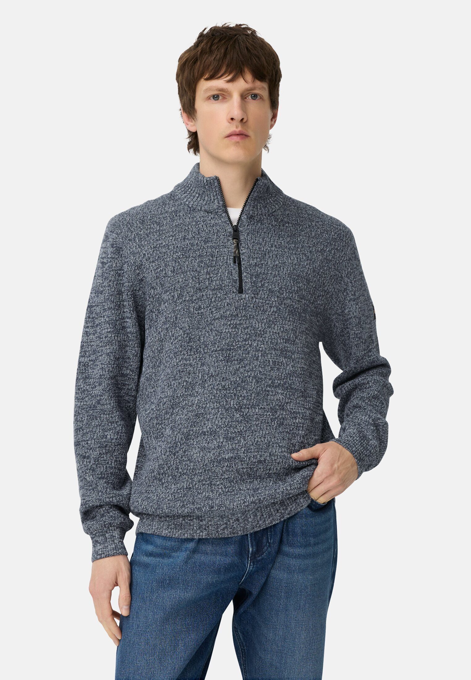 camel active Troyer mit melierter Struktur Langarm Troyer (1-tlg) Markenlab günstig online kaufen