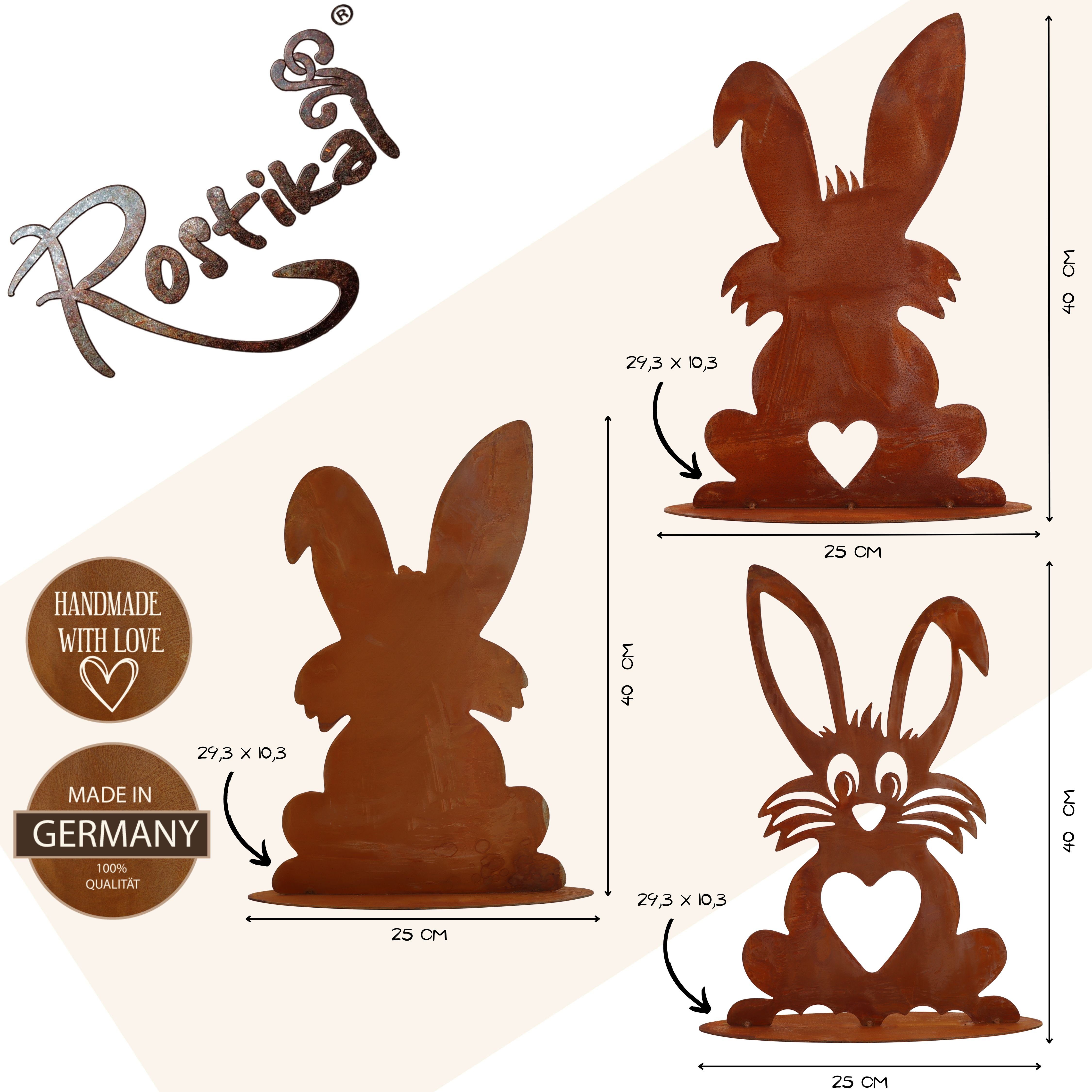 Rostikal Osterfigur Osterhase Figuren Metall Osterdeko günstig online kaufen