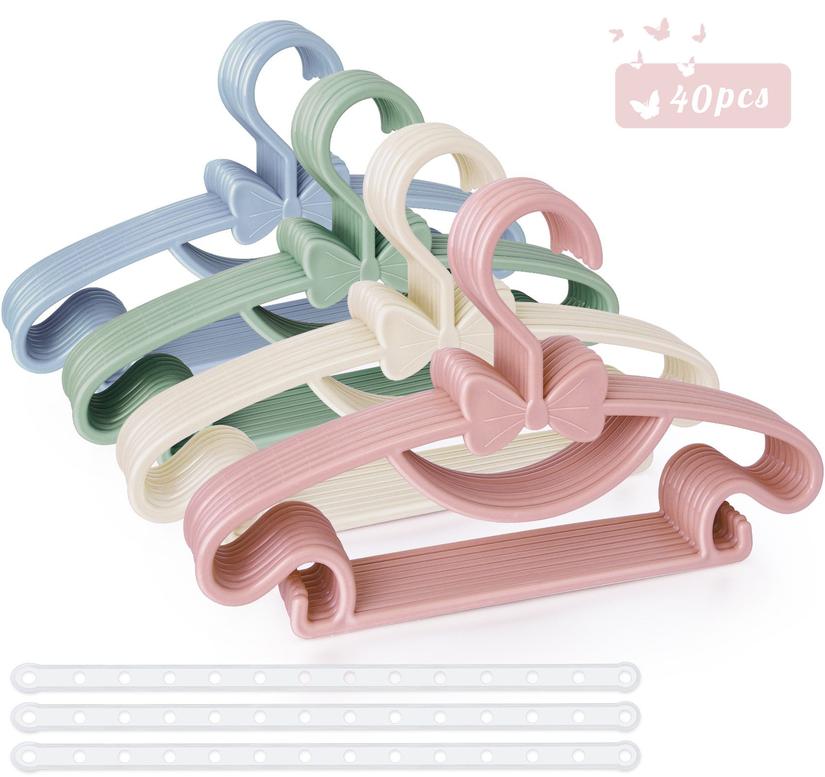 ElitVita Kleiderbügel Baby Kleiderbügel, Mit Aufhängeriemen Seitenhaken, Ru günstig online kaufen