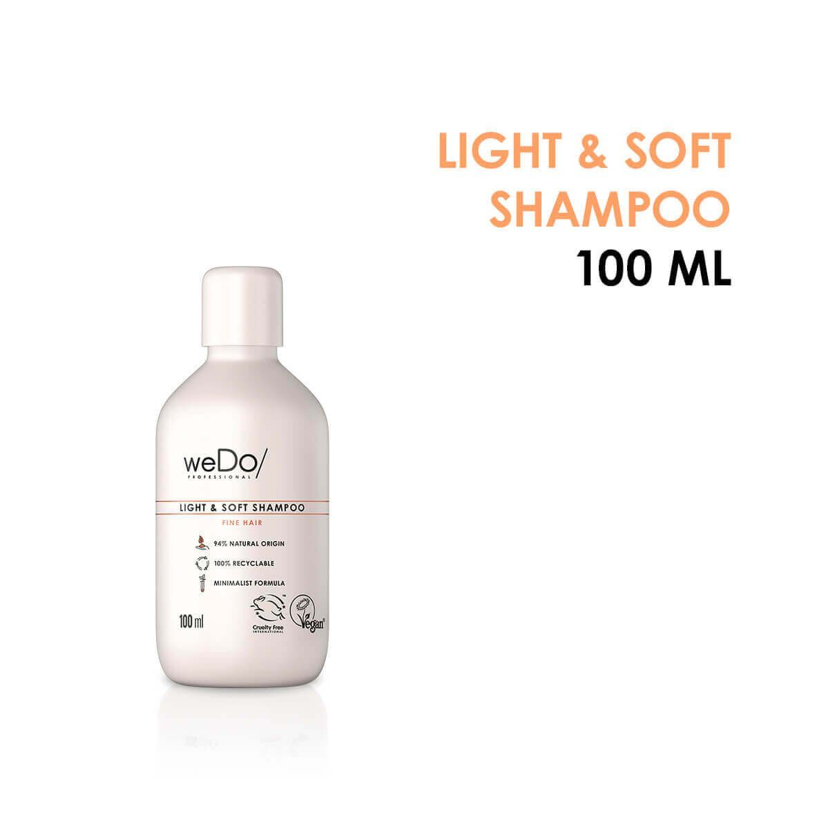 WeDo/Professional Light & Soft Shampoo – Leichtes Shampoo Für Feines Haar, Ohne Sulfate & Silikone