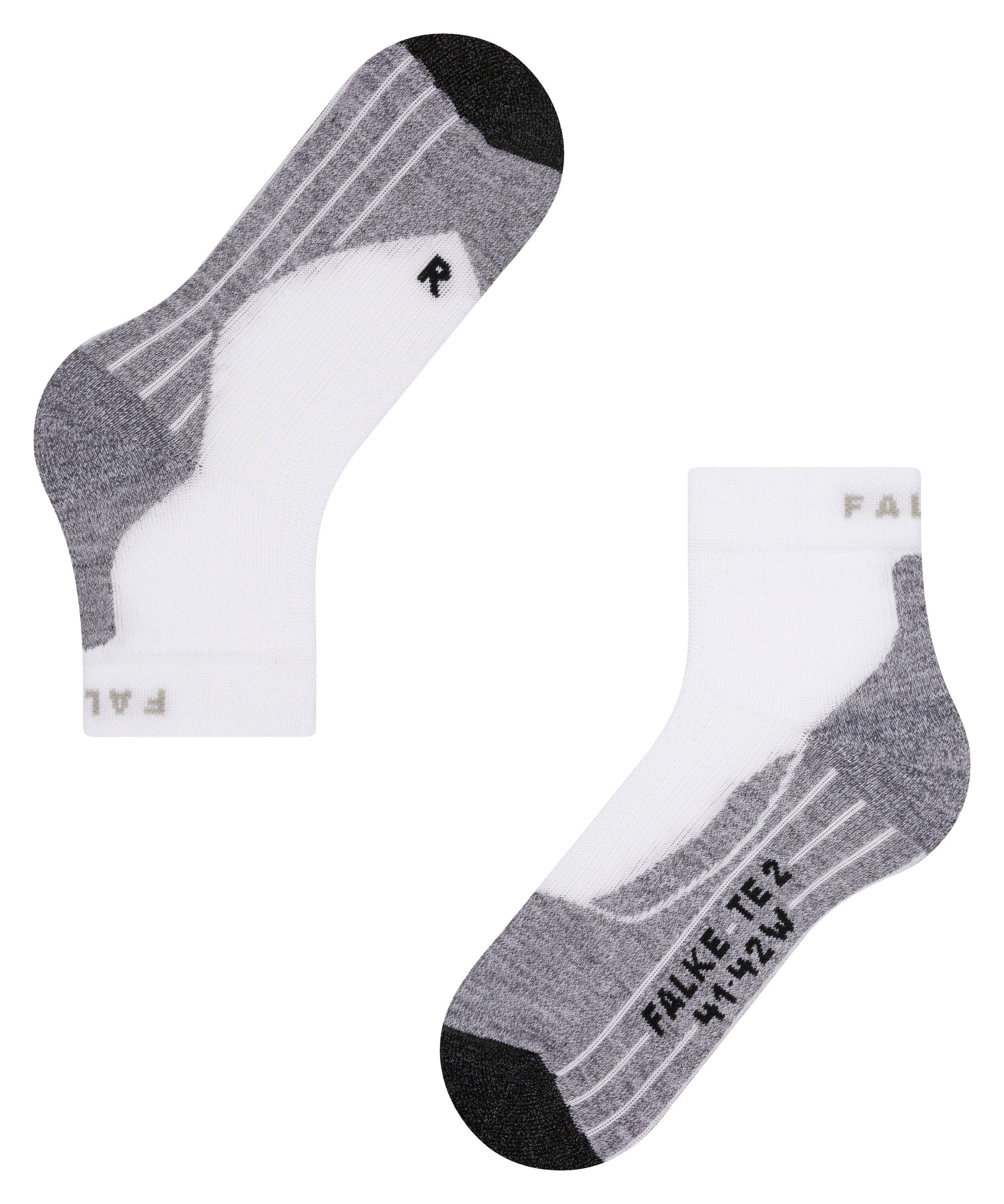 FALKE Kurzsocken TE2 Short Kurzsocken (1-Paar) Stabilisierende Socken für Hartplätze