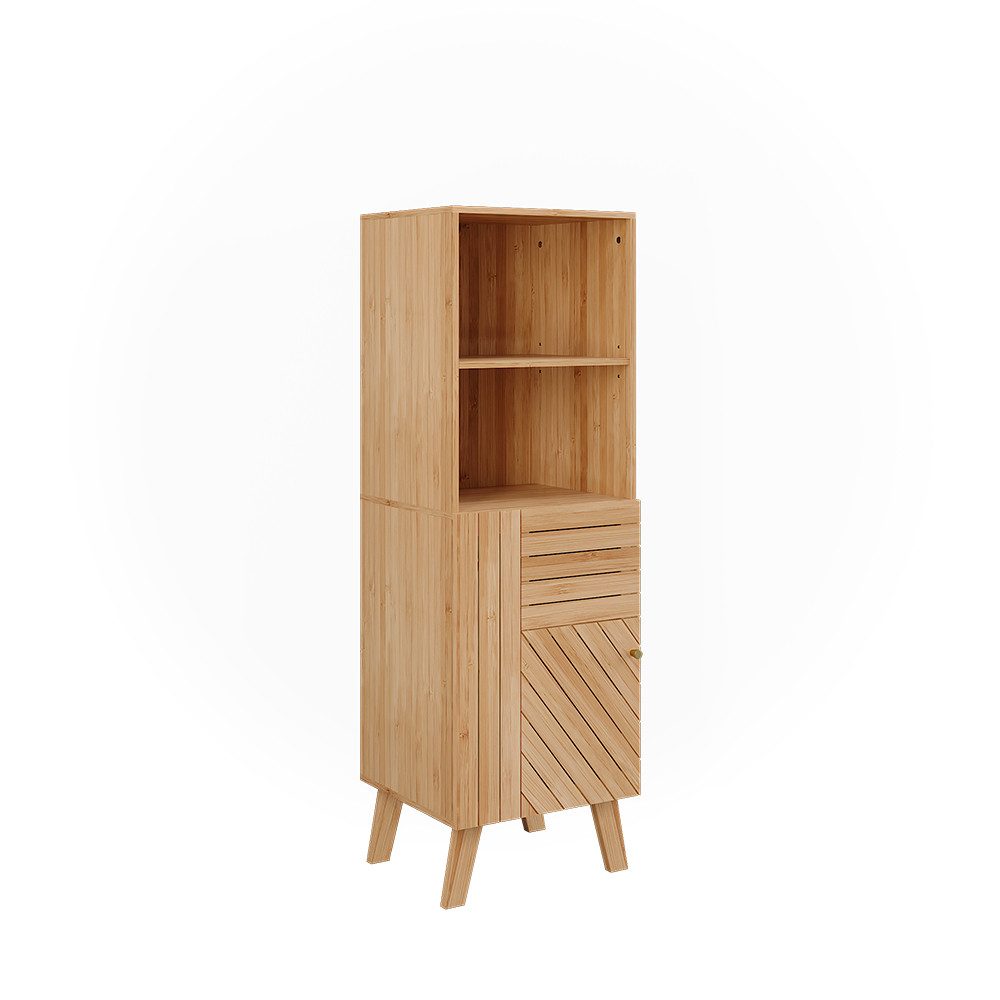 Vicco Midischrank Lucie Bambus 40 x 124 cm günstig online kaufen