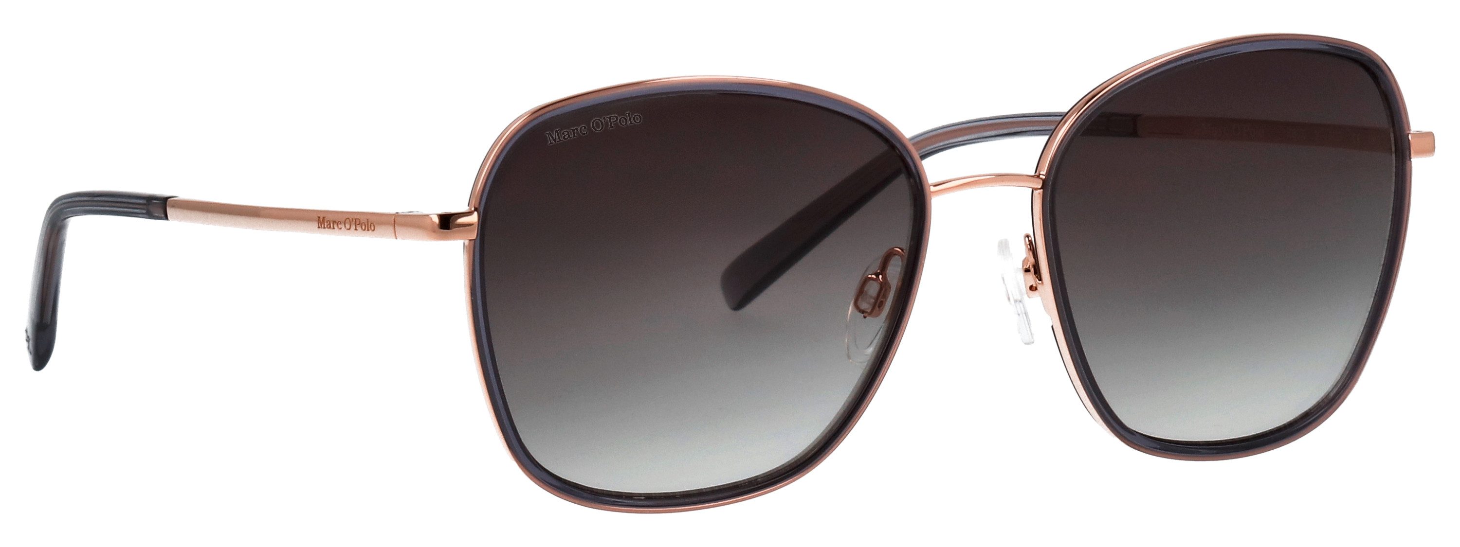 Marc O'Polo Sonnenbrille Modell 508000 Form Butterfly, Logoschriftzug auf Bügel, Kombifassung