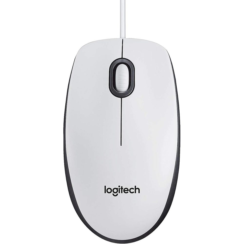 Logitech M100 - WHITE - EMEA Maus (kabelgebunden)