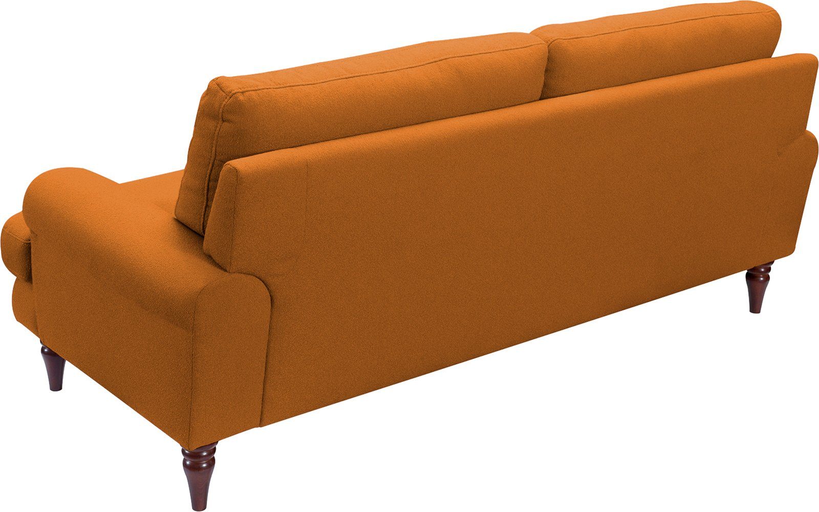 sofa exxpo 3-Sitzer, - Zierkissen Schaumstoffflocken-Füllung, inklusive Holzfüßen fashion und mit