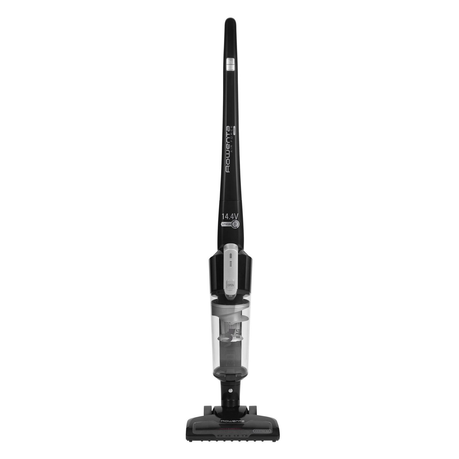 Rowenta Akku-Stielstaubsauger Air Force Light, kabellos, LED- Düse, beutellos Bodenstaubsauger, beutellos, 14,4 Volt Lithiumionen- Akku, leichtes und kompaktes  – Bild 2 von 5