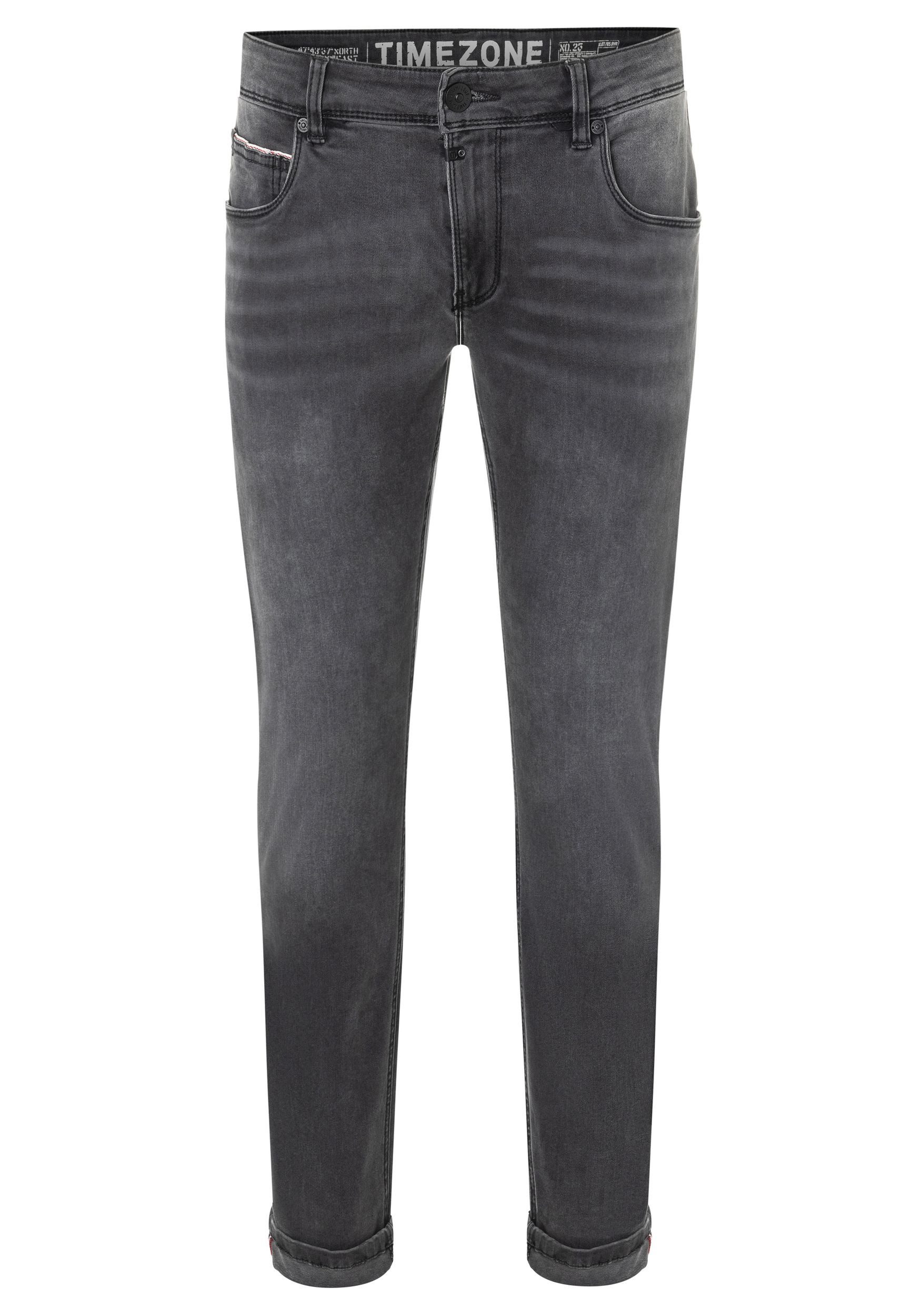 TIMEZONE Slim-fit-Jeans Slim Fit Jeans Denim SCOTTTZ für Herren Baumwolle unifarben elastisch Reißverschluss casual-Style