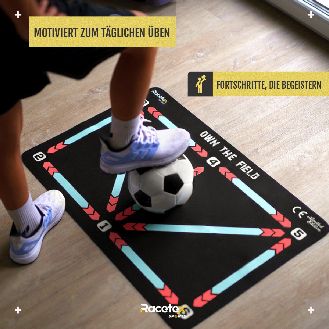 Racetex Weichbodenmatte Racetex Fussballmatte Training Kinder 60x90 cm – Rutschfest – Bild 4 von 5