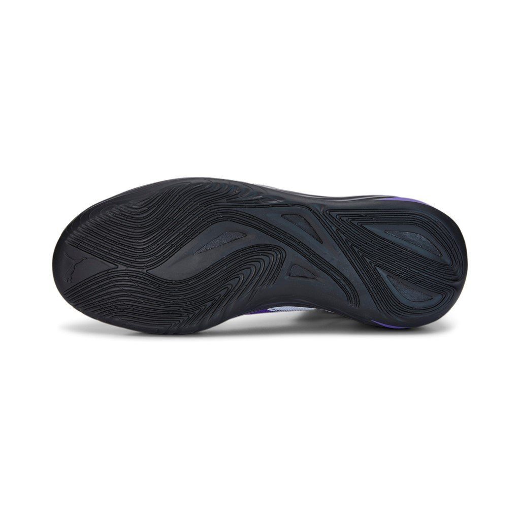 PUMA Hallen-Indoorschuhe Fusion Nitro Team weiss/violett Herren Badmintonschuh