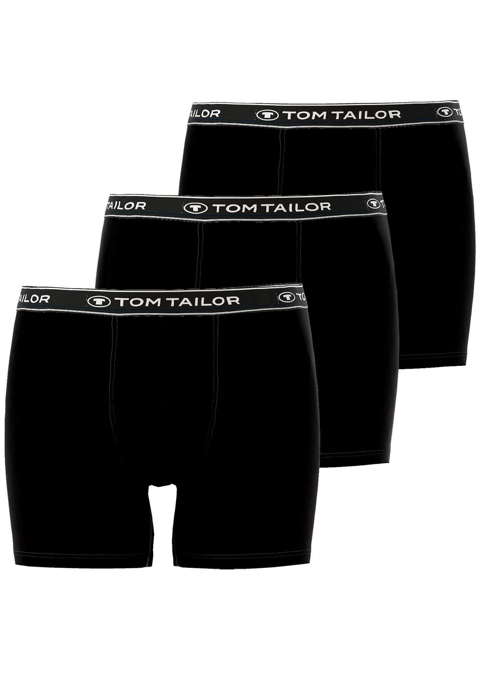 TOM TAILOR Boxershorts Buffer (3er Pack) bequem, basic, eng, atmungsaktiv, günstig online kaufen