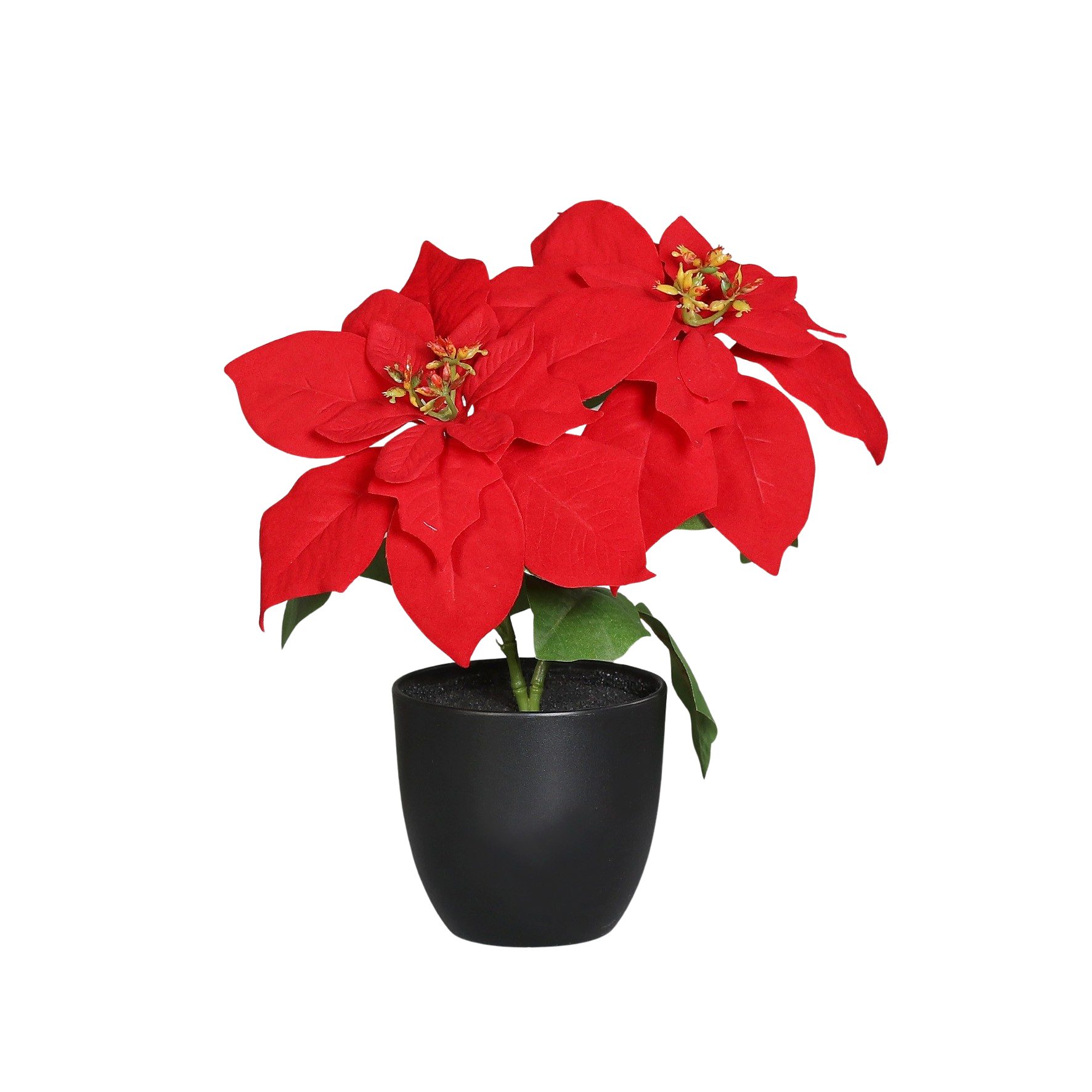 Kunstpflanze Künstliche Poinsettia - Cady, 32 cm, im Topf, aplanta