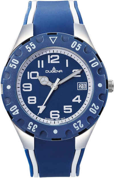 Dugena Quarzuhr Diver Junior, 4460984, Armbanduhr, Kinderuhr, Datum, Leuchtzeiger, ideal auch als Geschenk