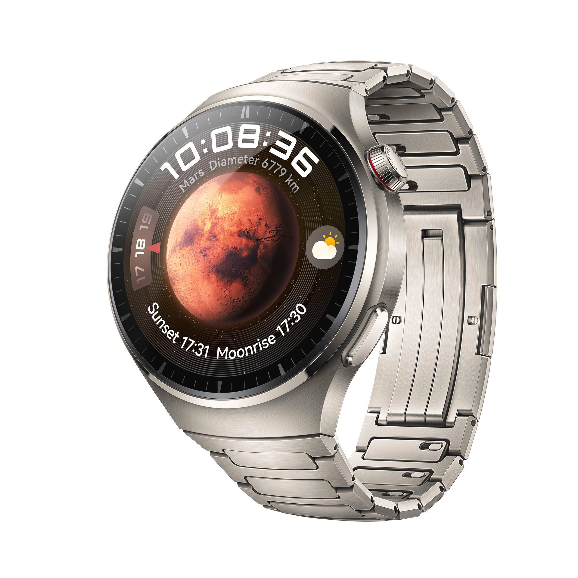 Huawei Watch 4 Pro Smartwatch (3,81 cm/1,5 Zoll, Harmony OS) silberfarben | Titan