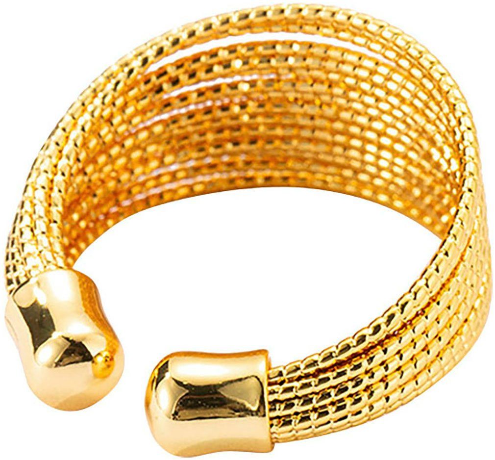 Firetti Fingerring Schmuck Geschenk Damenring mehrreihig, Made in Germany