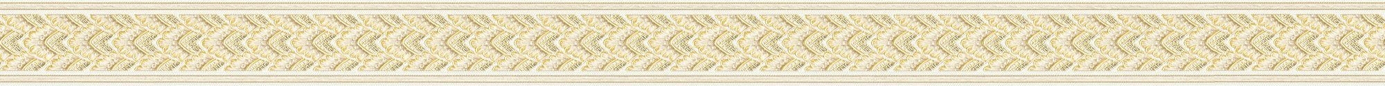 A.S. Création Bordüre Only Borders, glatt, Barock, gemustert, ornamental, Bordüre Klassisch - Borte Wohnzimmer Schlafzimmer Küche Design Optik